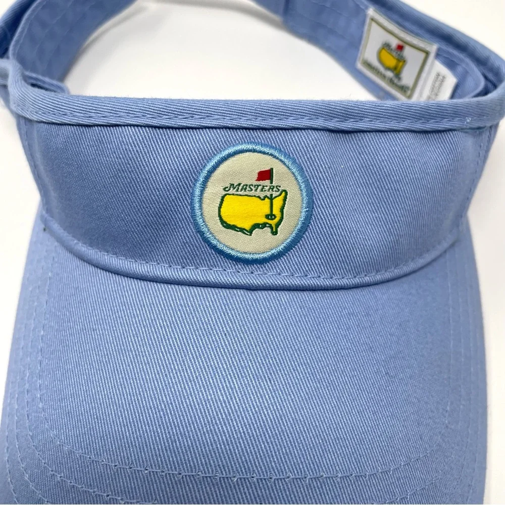 MASTERS Ladies American Needle Cotton Patch Logo Visor in Blue - Picture 5 of 5